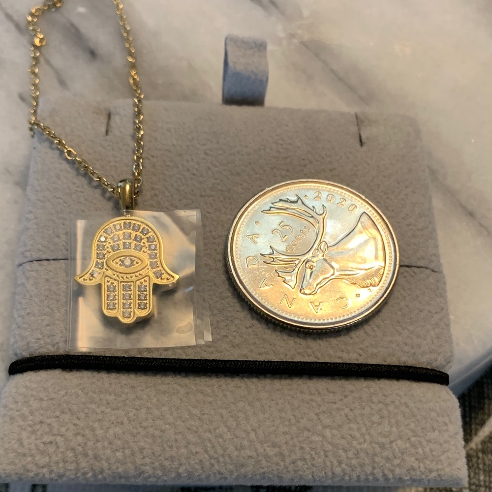 Hamsa Pendant Necklace - Picture 3 of 3